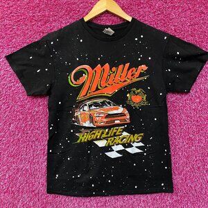 Junkfood Miller HighLife Racing Graphic Design T-Shirt Small